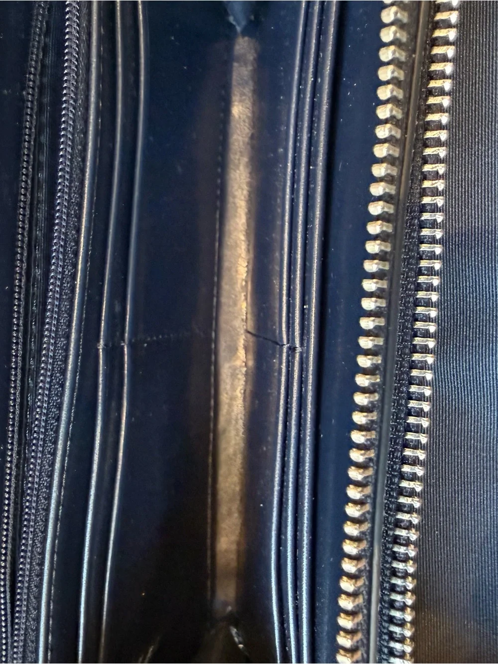 Michael Kors Blue and Dark Gray MK Signature Crossbody Wallet NWOT